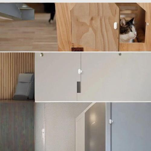 IMOU ZD1 - Sensor de abertura para portas e janelas imagem do sensor nas portas