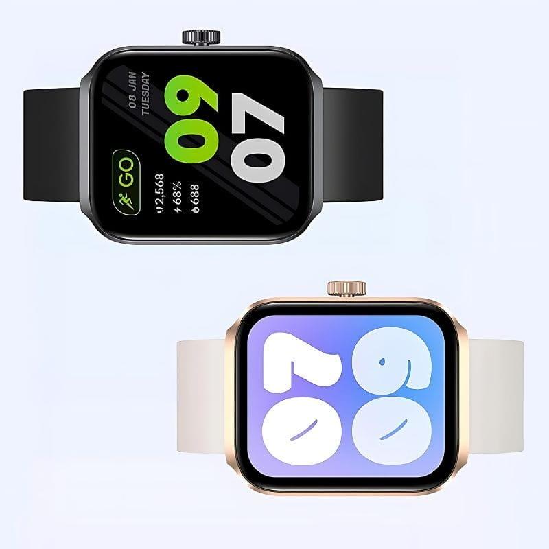 Zeblaze Beyond 3 Plus Gold - Relógio inteligente com ecrã dourado e preto Imagem