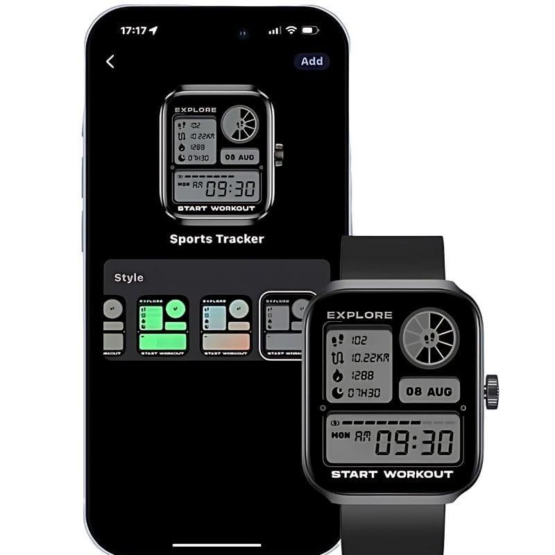 Zeblaze Beyond 3 Plus Negro - Reloj inteligente imagen con la app