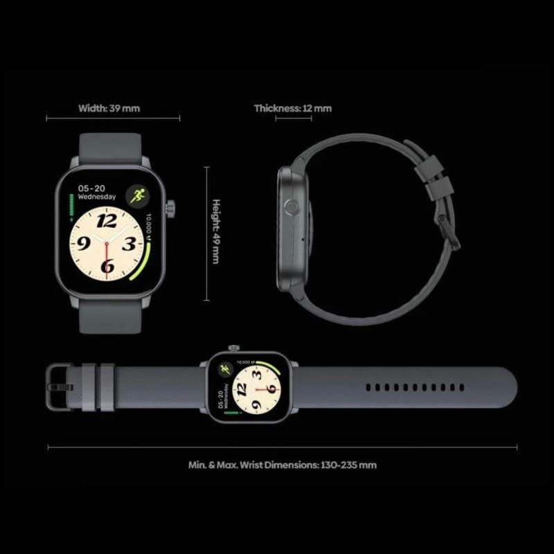 Dimensiones del Zeblaze GTS 3 GPS Gris Espacial