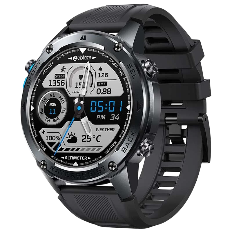 Zeblaze Stratos 2 Ultra Preto - Smartwatch com GPS