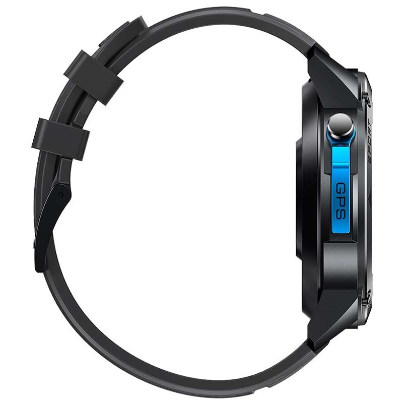 Zeblaze Stratos 2 Ultra Preto - vista lateral