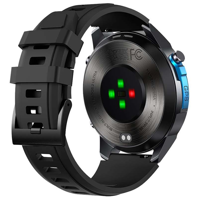 Zeblaze Stratos 2 Ultra Preto - vista traseira