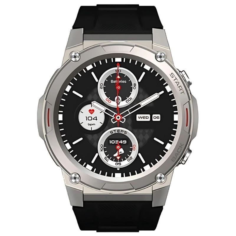 Vista frontal do Zeblaze Vibe 7 Pro Silver