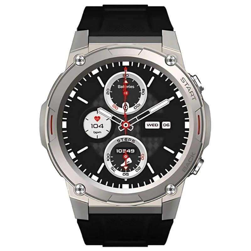 Vista frontal do Zeblaze Vibe 7 Pro Silver