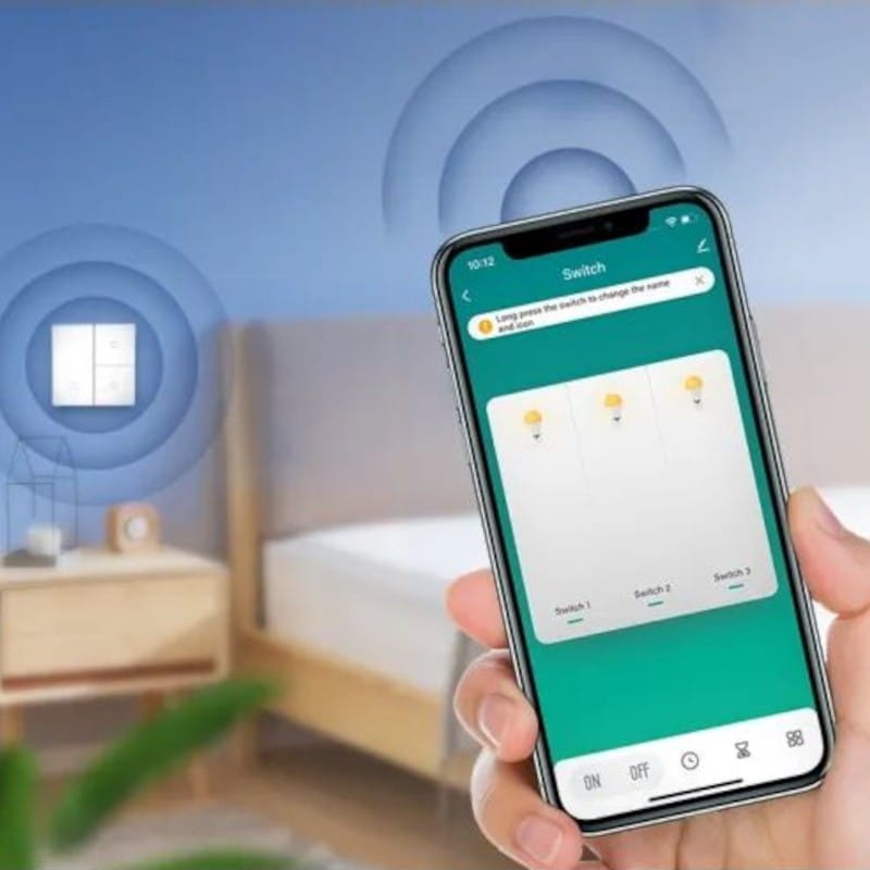 APP de Zemismart K6 Zigbee Triple Branco - Interruptor inteligente