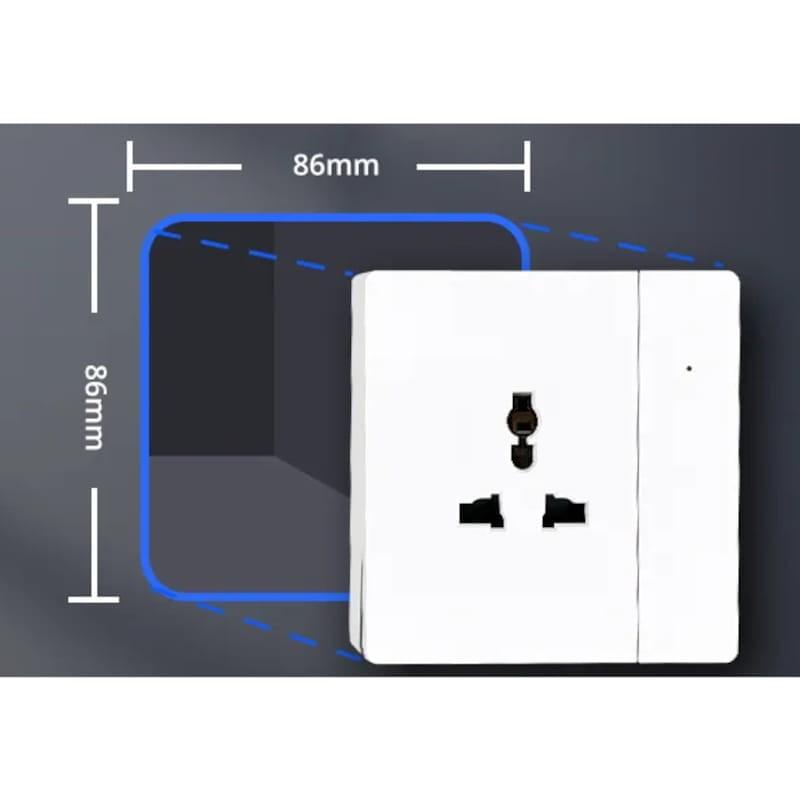 Zemismart Tuya Zigbee Universal 16A Branco - Plugue Inteligente Tamanho Padrão
