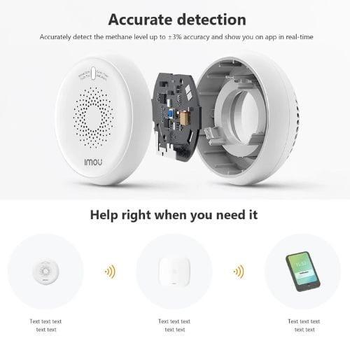 IMOU ZGA1 - Detector de gas Zigbee con alarma características