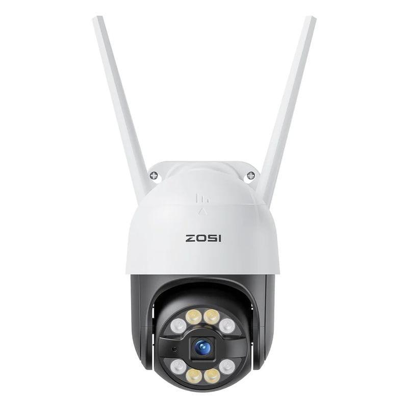 Frontal de ZOSI C289 3MPx FullHD WiFi P/T IP66 IA Blanco + Tarjeta microSD 32GB - Cámara de seguridad IP