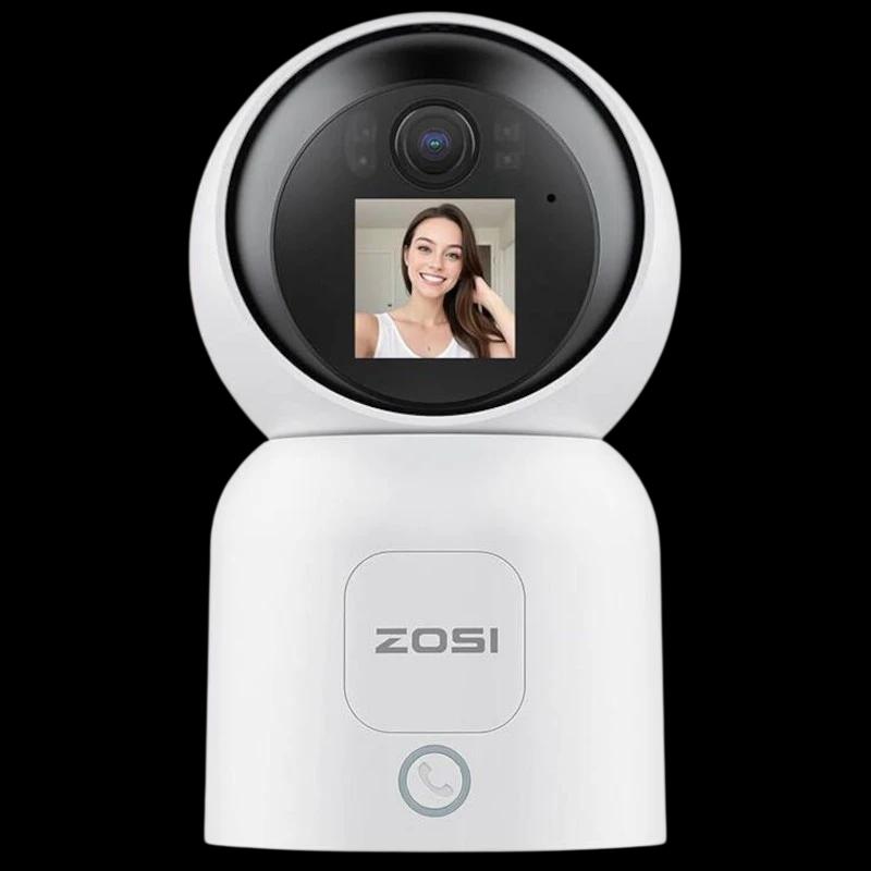 ZOSI C519M 4 MPx 2.5K P/T WiFi Double Détection de Mouvement Écran Blanc - Caméra de sécurité IP