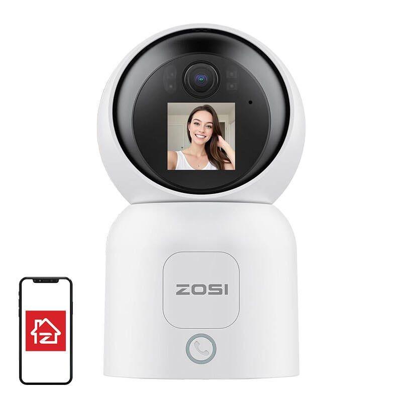 APP de ZOSI C519M 4 MPx 2.5K P/T WiFi Double Détection de Mouvement Écran Blanc - Caméra de sécurité IP