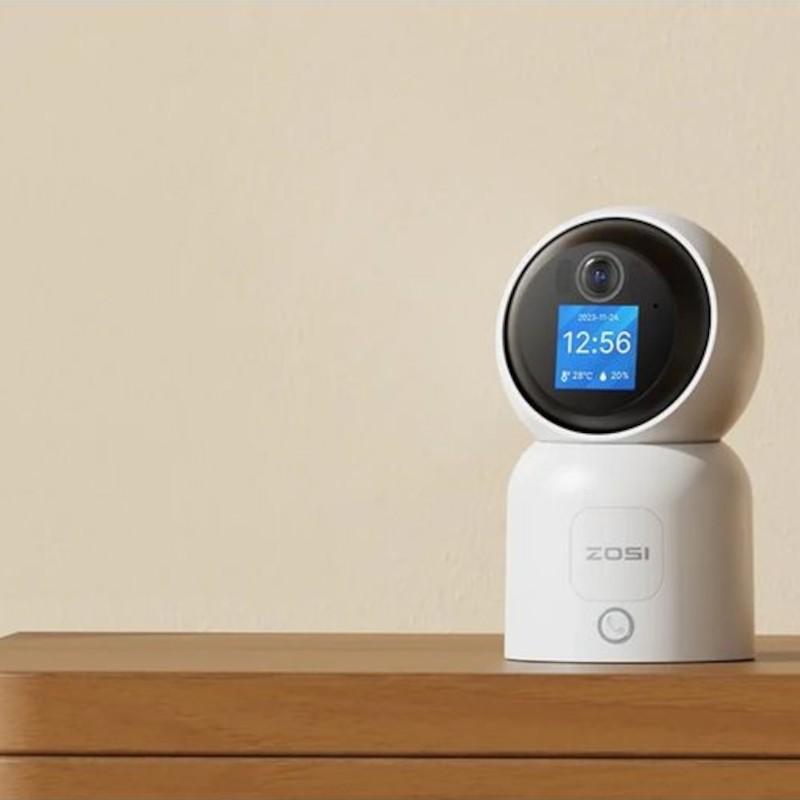 Contrôle de ZOSI C519M 4 MPx 2.5K P/T WiFi Double Détection de Mouvement Écran Blanc - Caméra de sécurité IP