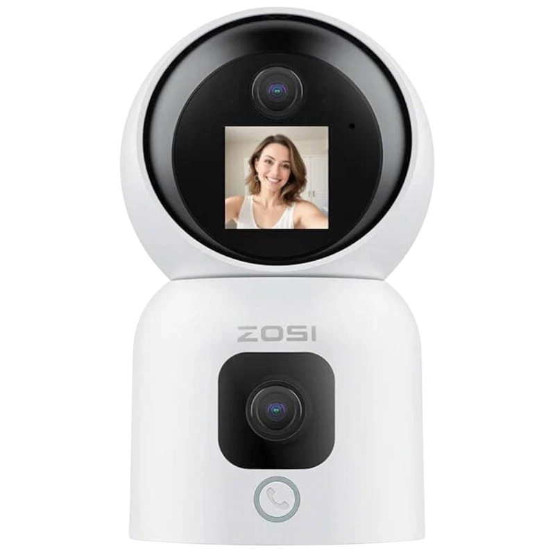 ZOSI C528M 6MPx 2K Dual P/T WiFi 5G Audio Bidireccional Detección Blanco - Cámara de seguridad IP
