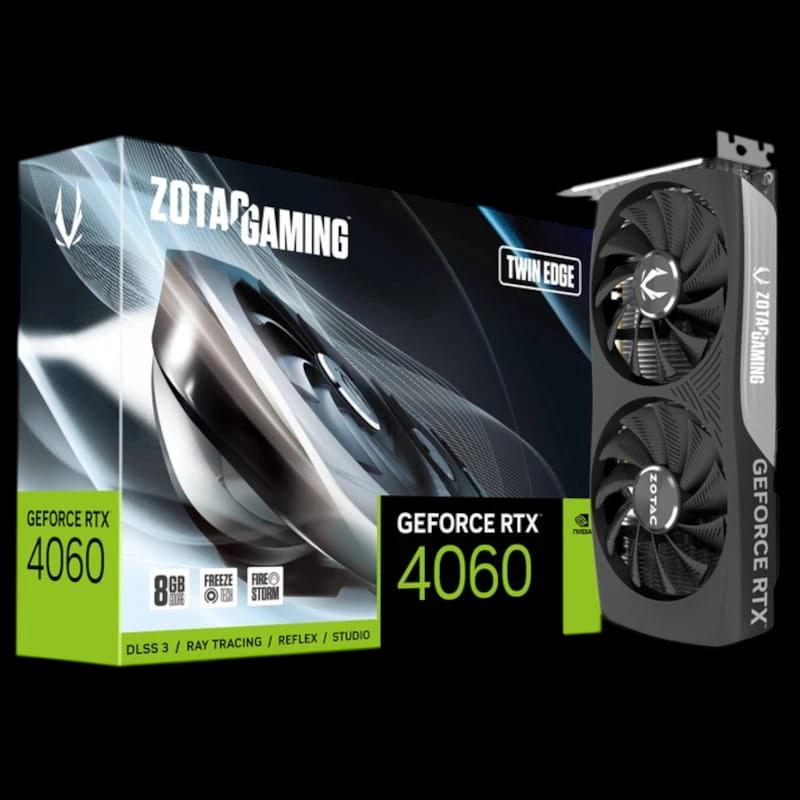 Zotac Gaming GeForce NVIDIA RTX 4060 Twin Edge 8Go GDDR6 Noir - Carte graphique