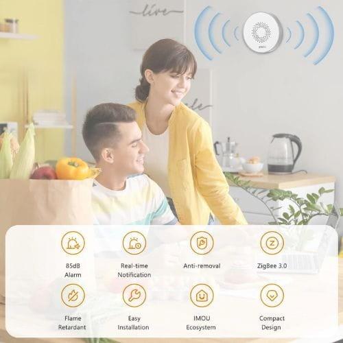 IMOU ZR1 - sirène d'alarme intelligente ZigBee spécifications